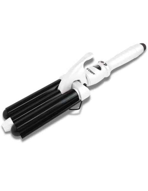 Arrojo Triple-Barrel Mermaid Waving Wand — Infrared Technology Beach Waver — Temperature Control Curling Iron — Positive Ionic Curling Wand — 3 Barrel Curling Iron for All Types of Hair