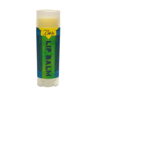 Sweet Peppermint and Lavender Lip Balm for Healthy, Kissable, Moisturized Lips - Enriched with Peppermint Essential Oil and Lavender Oil - Pack of 3 Natural Chapsticks - Pack of 2 Peppermint and 1 Lavender Lip Balms