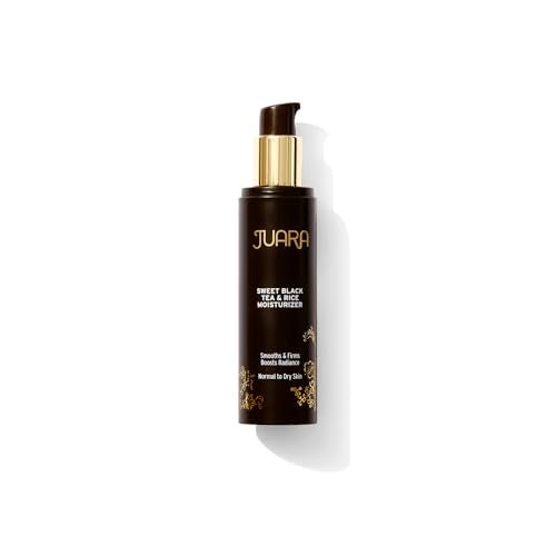 Juara Sweet Black Tea and Rice Moisturizer | Hydrating Face Lotion | Plumping Hyaluronic Acid | Dull, Dry Skin Therapy | Moisturizing Treatment | Paraben and Sulfate Free | 100% Vegetarian | 1.7 oz
