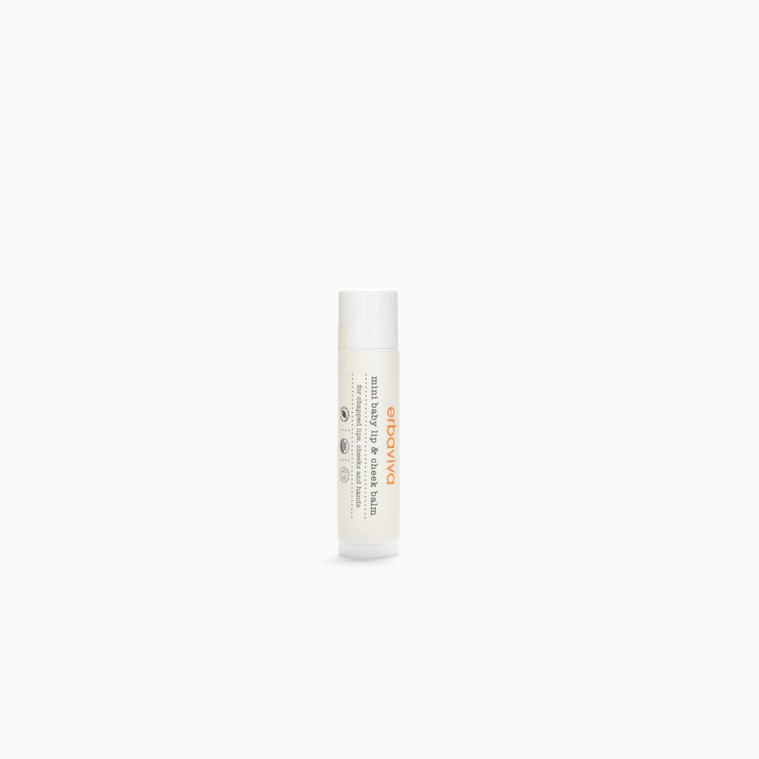 Erbaviva Organic Mini Lip & Cheek Balm – Moisturizing Stick for Baby & Adults | USDA Organic, Shea Butter & Calendula for Dry, Chapped Skin | Lip, Cheek & Hand Protection