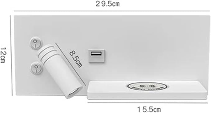Wireless Charging Column Modern Minimalist Style LED Tone Wall Light Black White Luxury Home Decor Home Appliances Bedroom Nightstand,Chandelier