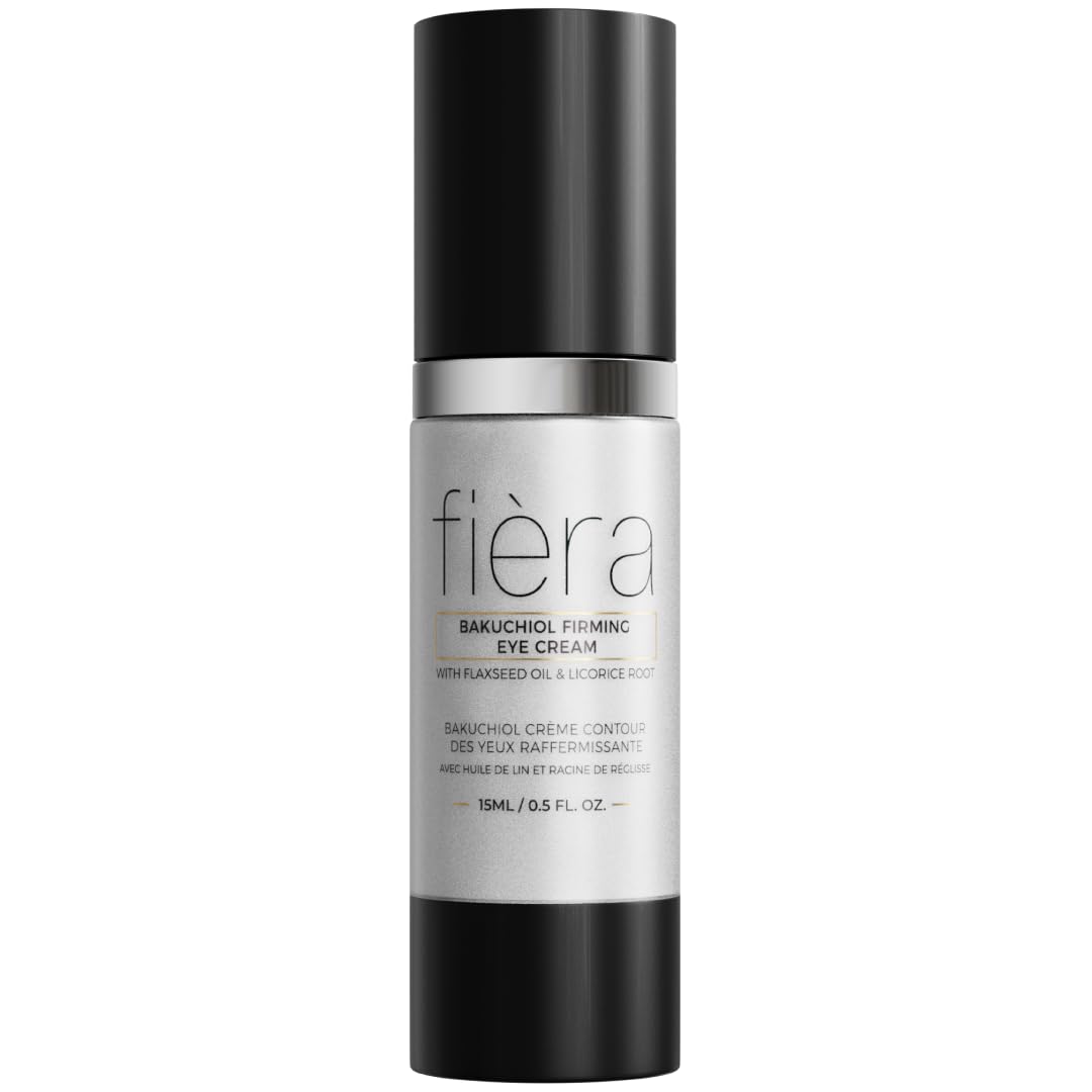 FIÃRA Bakuchiol Firming Eye Cream - Designed Specifically For Mature Skin - Targets Wrinkles, Anti-Aging, Dark Spots, and Fine Lines - Hydrating and Rejuvenating Formula - 15 ML / 0.5 FL. OZ.