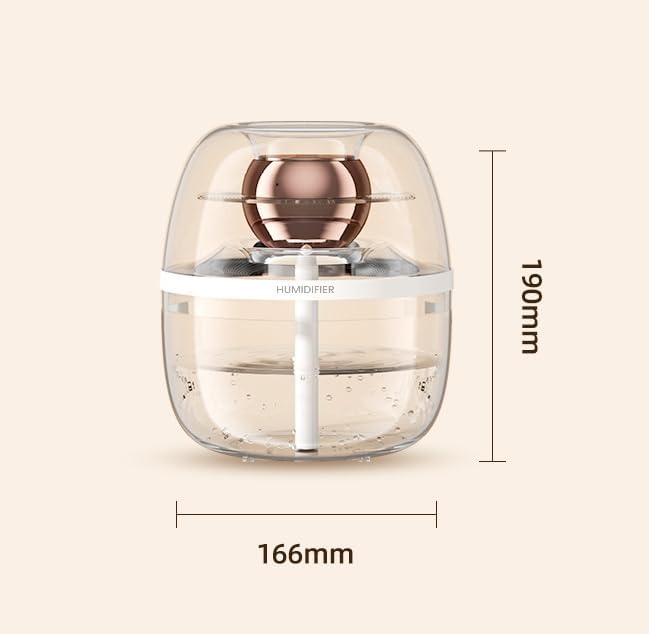 105 oz (3000ml) Essential Oil Aromatherapy Diffuser, Transparent Dual Spray Large Capacity Humidifier with Night Light for Large Rooms, Office, Home, Spa, Yoga, Bedroom, Gym (White)
