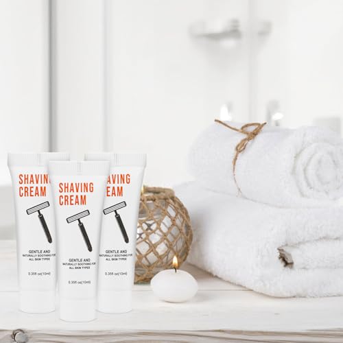 500 Shaving Cream Bulk Travel 10ml/0.35fl oz,Disposable Shaving Cream in Bulk Travel Shave Cream for Hotel Homeless,Jasmine