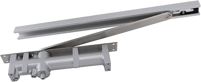 Zerodis Adjustable Safety Spring Hydraulic Door Closer 90° for Commercial and Residential, Made of Premium Zinc Alloy, Prevents Slamming, Suitable for Doors up to 222KG with a Width of