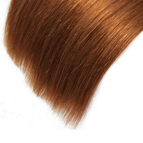 30 30 30 Inch Light Brown Bundle Color #30 Straight Human Hair Bundles Peruvian Virgin Hair #30 Light Brown Straight Bundles Human Hair