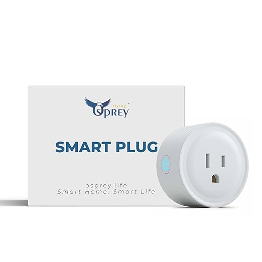 Osprey Smart Plug, Wi-Fi Outlet Socket, Compatible with Alexa and Google Home, Automate APP, Timer Function, Voltage Measurement Function, 2.4GHz Wi-Fi Only, No Hub Required, 16A (2 pcs)