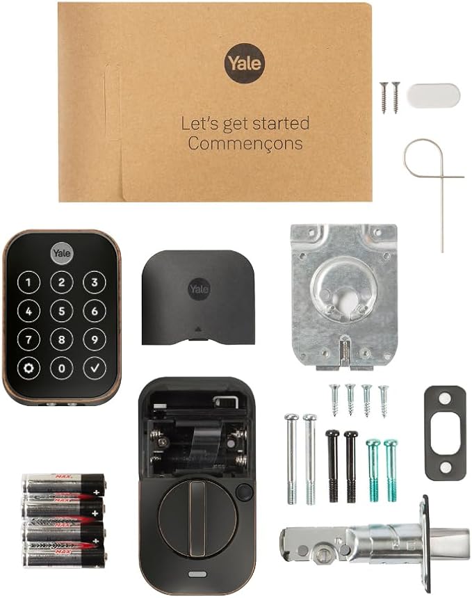 Yale Assure Lock 2 Touch Deadbolt, Oil Rubbed Bronze Keyless Entry Door Lock with Touch Digital Keypad and Fingerprint Scanner, (No Wi-Fi), YRD450-F-BLE-0BP