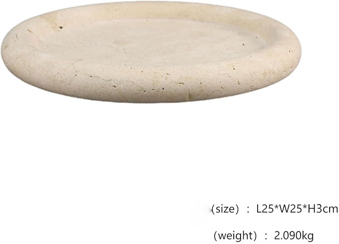 Modern Style Marble Tray Organizer - Modern Stone Decoration for Living Room, Dining Table, Office - Stylish Key and Jewelry Holder(Beige6)