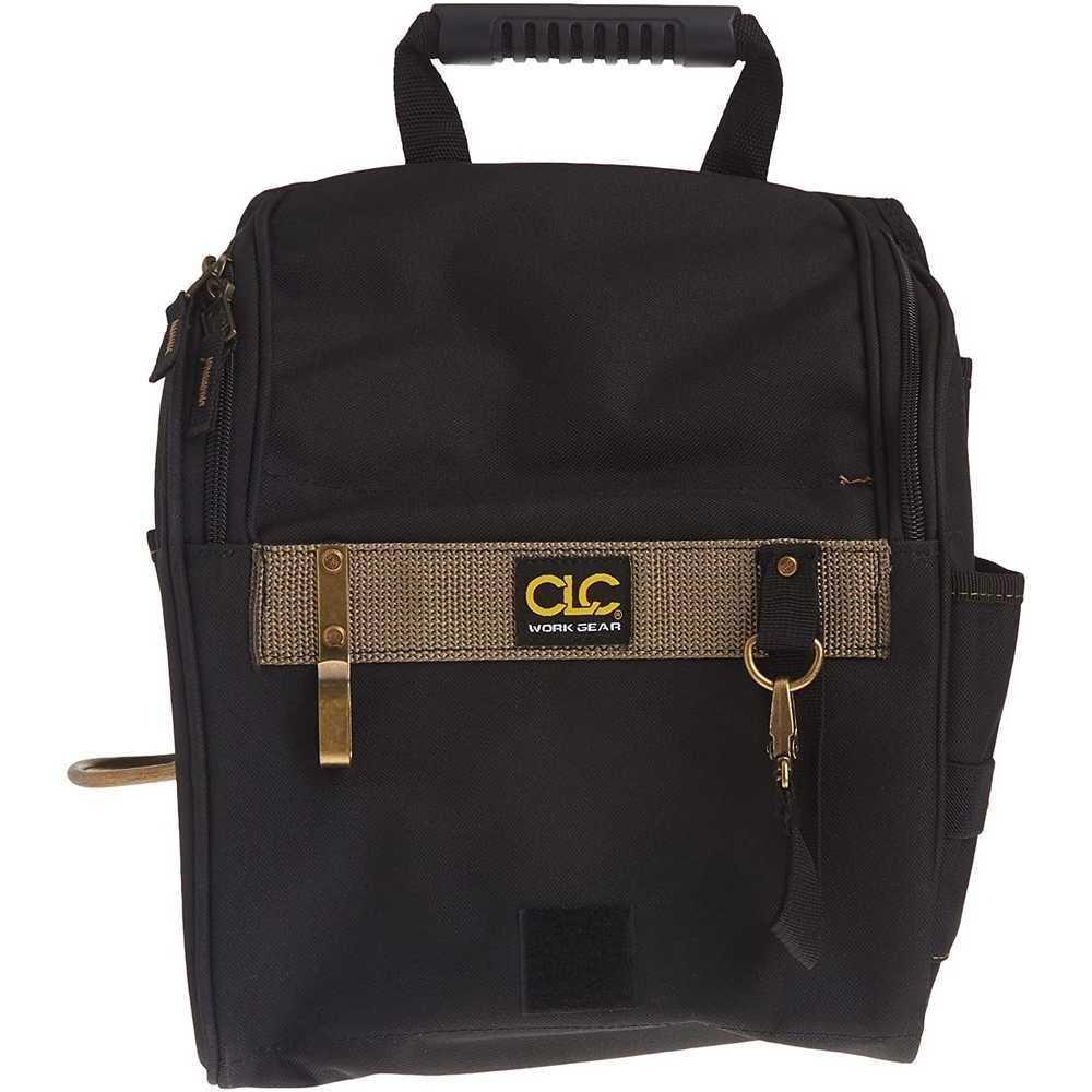 CLC Custom Leathercraft 1509 Zippered Professional Electricians Tool Pouch, 21 Pocket , Black