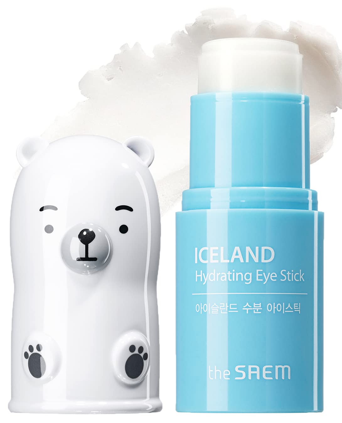 THESAEM Iceland Hydrating Eye Stick 0.24oz - Cooling Eye Balm for Dark Circles and Puffiness â Under Eye Treatment - Reduce Wrinkles and Moisturizing - Minimize Dark and puffy Eyes - Aqua Scent