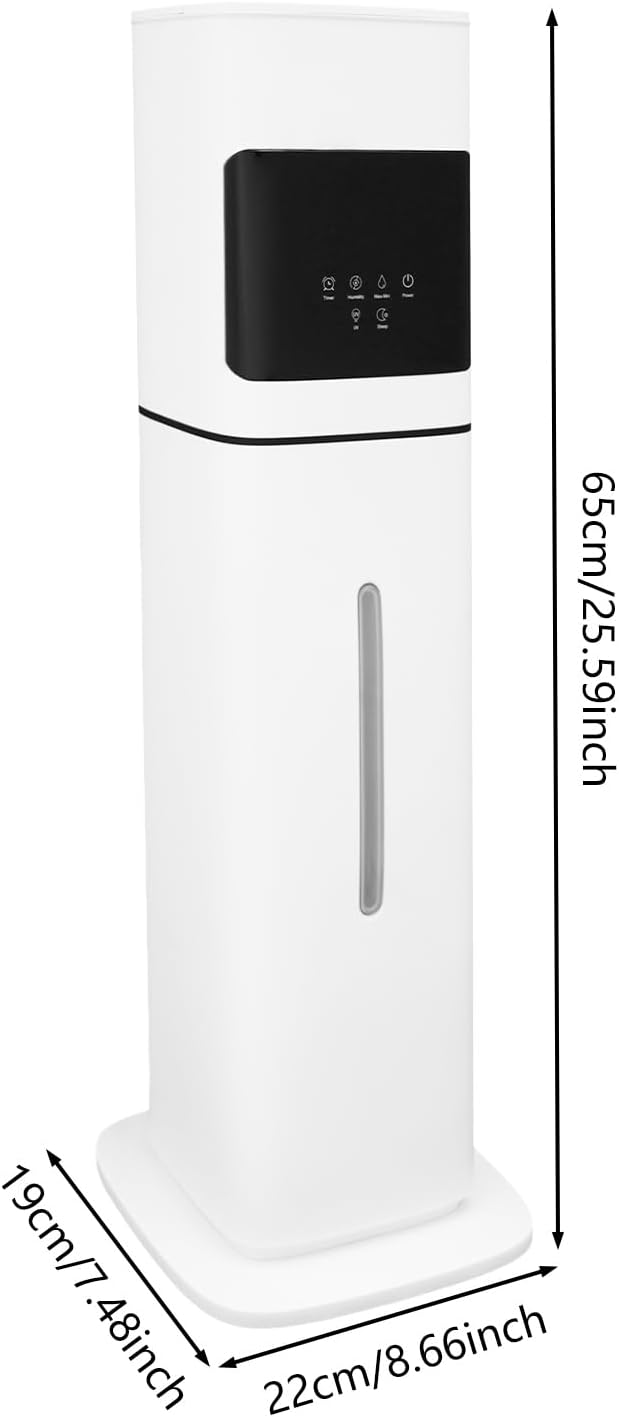 8L Smart Humidifier for Bedroom Large Room, Ultrasonic Humidifier with Remote Control Timer and Humidity Settings, Essential Oil Tray and Quiet Operation for Home Office