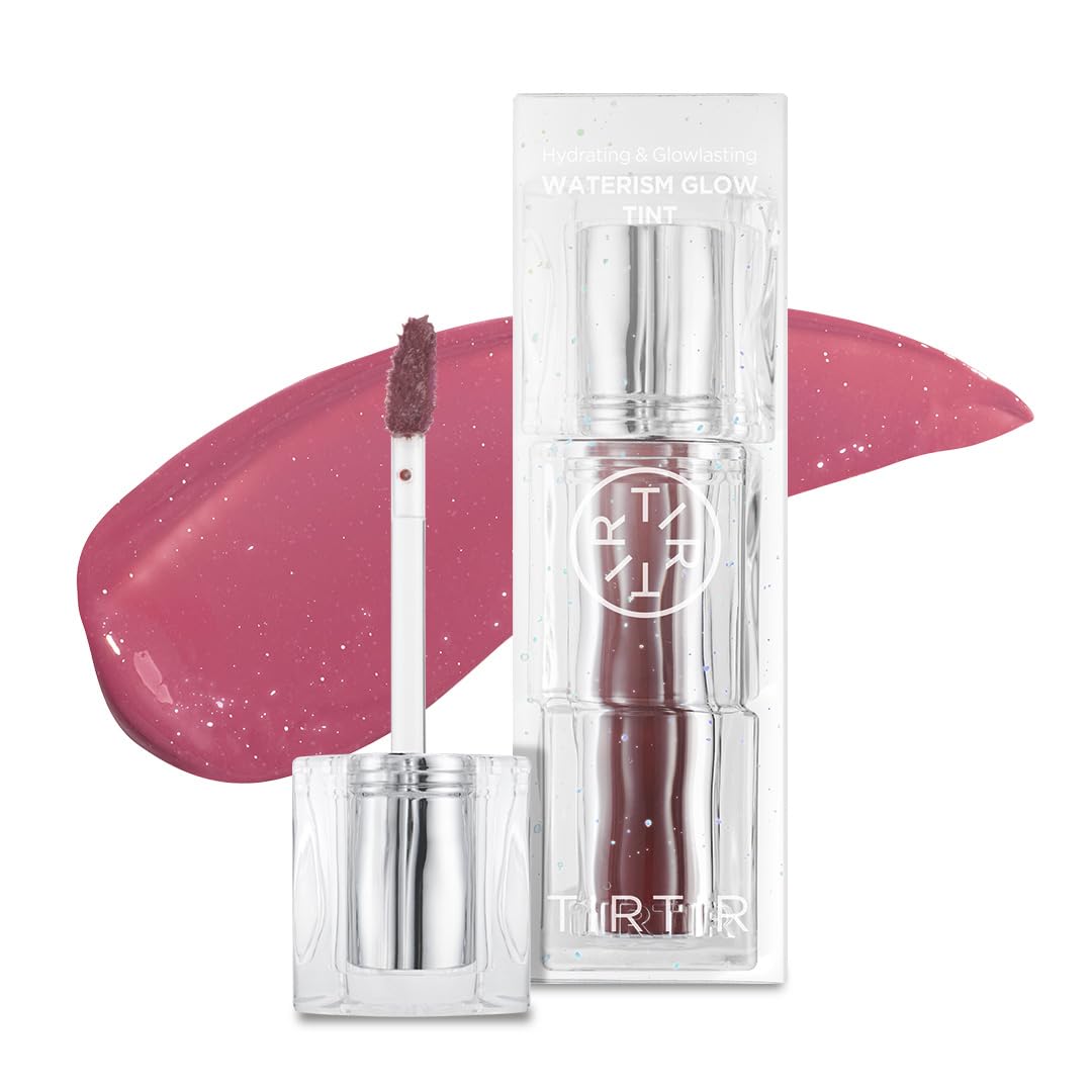 TIRTIR Waterism Tinted Lip Gloss #01 Mauve Rose, 0.14 Fl Oz â Kiss Ready Lipgloss, 12H Long Lasting Non Sticky Natural Tinted Glow Korean Multiuse Cheek and Lip Tint for Women gift