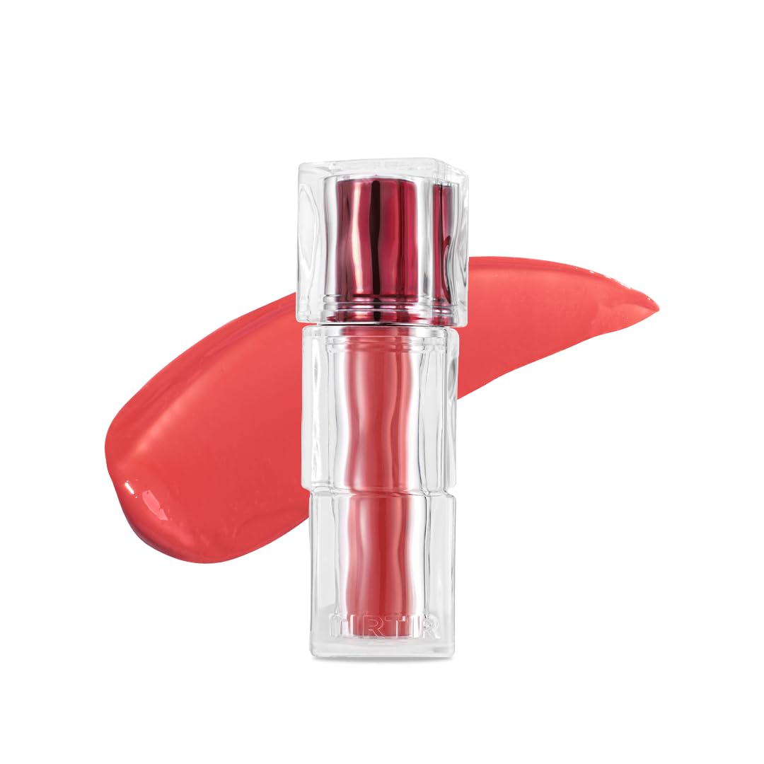 TIRTIR [*Mini Size Waterism Tinted Lip Gloss #16 Tangering, 0.06 Fl Oz â Kiss Ready Lipgloss, 12H Long Lasting Non Sticky Natural Tinted Glow Korean Multiuse Cheek and Lip Tint for Women gift