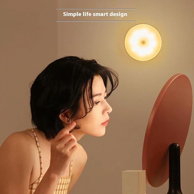 LED Motion Sensor Night Light, Wall Sconce for Living Room, Bedroom, Bathroom, Kitchen, Dining Room, Hallway