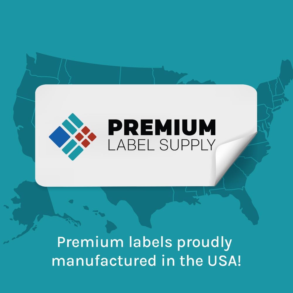 Premium Label Supply Glossy Clear Address Labels – 4" x 2.5" – Laser/Inkjet Compatible – (8 per Sheet), 1000 Sheets – 8,000 Total Adhesive Labels
