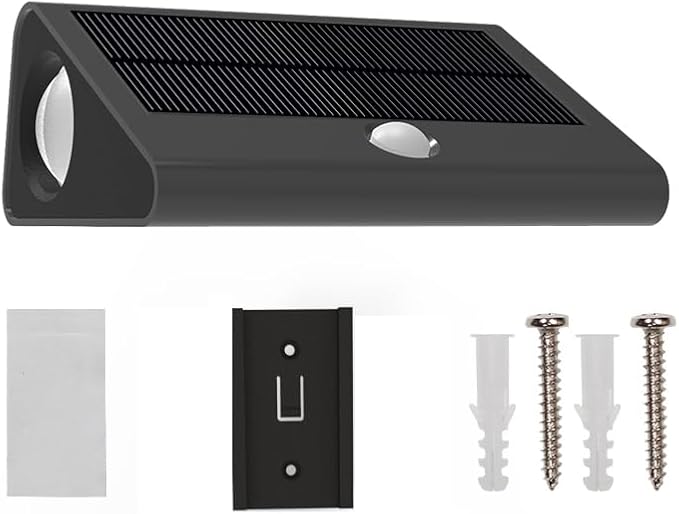 6 Pack Motion Sensor Solar Step Lights, IP67 Outdoor Waterproof Stair Light, Warm White/RGB Colors & Double-Sided Lighting, Outside Decor Light for Deck,Porch,Railing,Fence,Walkway, Yard,Wall,Patio