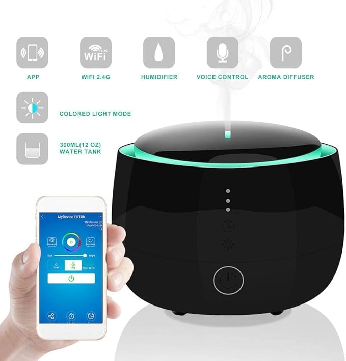Humidifiers Aroma, Silent Fog, Smart, Can Be Connected to WiFi, Use App Control, Better Sleep and Breathing