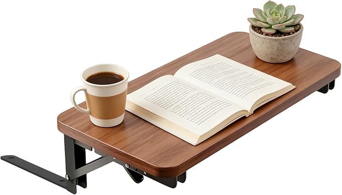 Bedside Shelf Table - Foldable Nightstand Organizer Desk, Floating Bedside Storage Platforms, Space Saving Room Accent | Convenient Bed Accessory for Home Bedroom Hotel Apartment Rental College