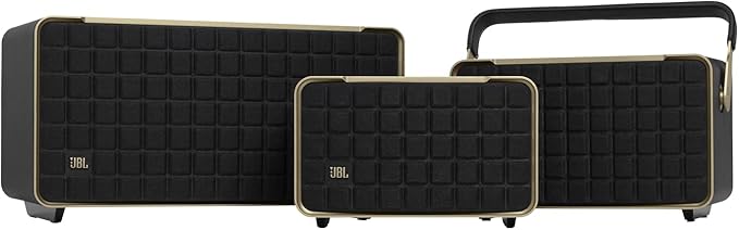 JBL Authentics 300 Portable Wireless Bluetooth Speaker (Black/Gold)