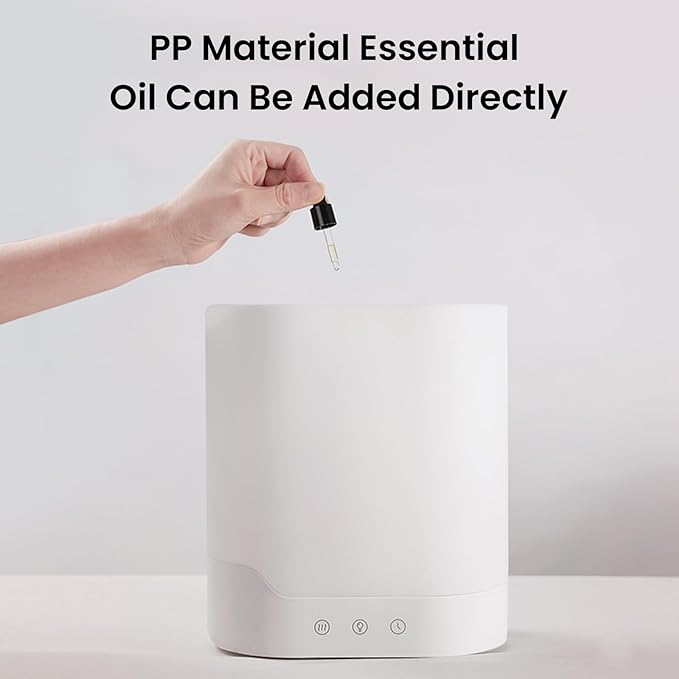 YOGIN Air Humidifier for Bedroom, 3L Top-Fill Cool Mist Humidifier & Essential Oil Diffuser, Ultra-Quiet <24dB, Smart Humidity Control, Up to 40H Runtime