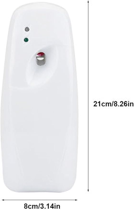 Automatic air freshener dispenser, Wall Mounted or Free Standing automatic adjustable fragrance aerosol spray sprayer white 300mL