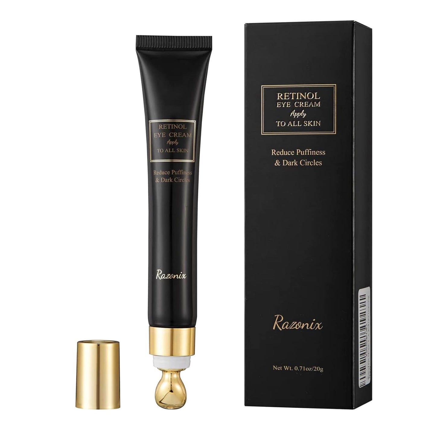 Retinol Eye Cream for Dark Circles: Under Eye Treatment for Puffiness Bags â Anti Aging Eye Cream for Women and Men