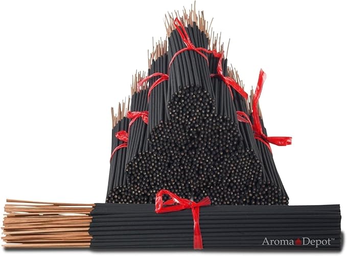 Aroma Depot Frankincense 11'' Incense Sticks. Approx. 85 to 100 Sticks Per Bundle, Each Natural Stick Burns for 45 mins to 1 Hour Each. Exotic Long-Lasting Fragrance.