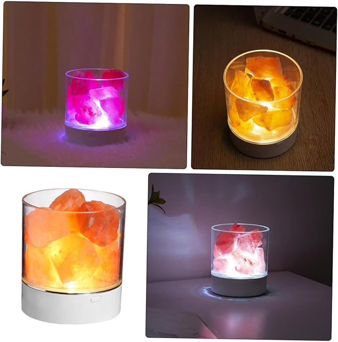 DOITOOL 1pc Natural Shape USB Night Light for Relaxing Atmosphere for Home Decor Christmas Weddings and Parties