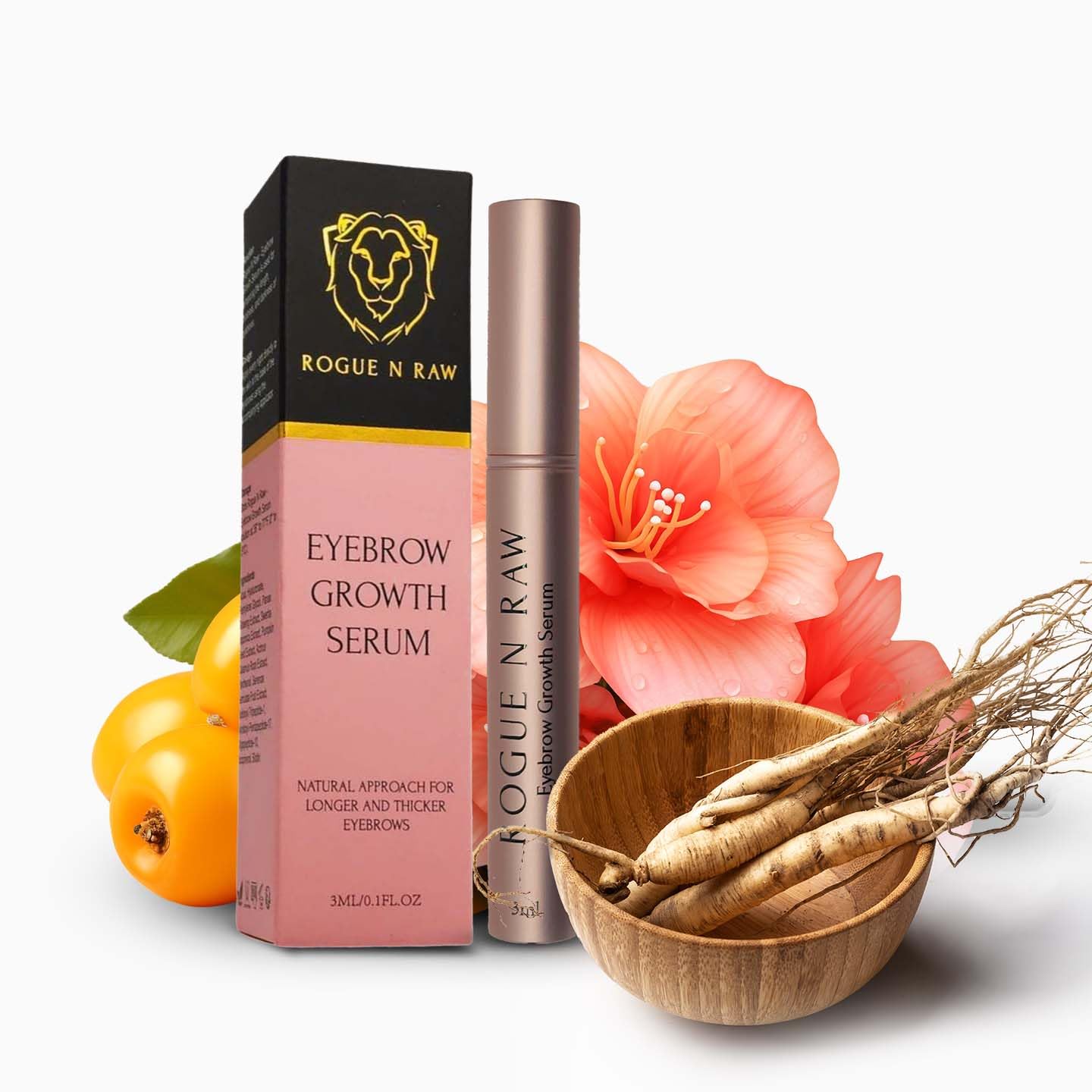 Eyebrow Growth Serum â 3ml Natural Ingredients Eyebrow Serum to Grow Thicker Brows, Eyebrow and Eyelash Enhancing Serum
