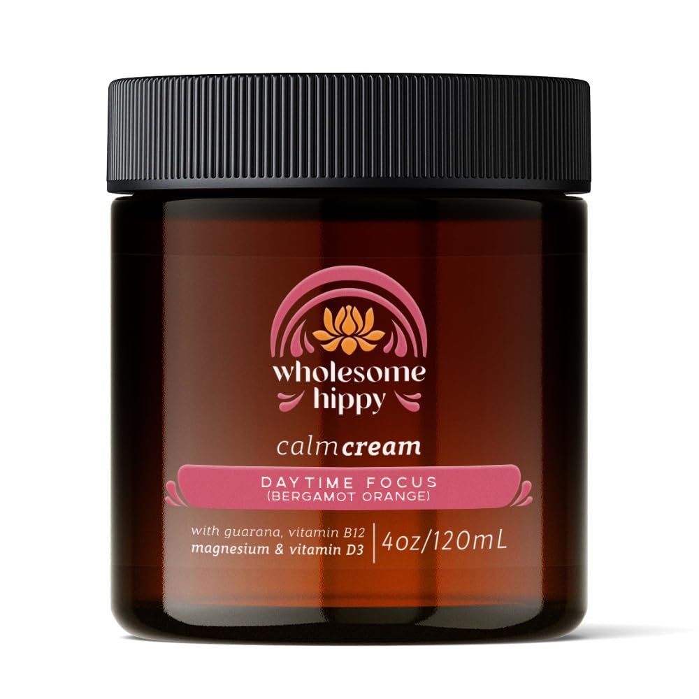 Daytime Focus Calm Cream â Energizing Body Butter with Magnesium, Vitamin B12, Guarana & Bergamot Orange â Moisturizing Wellness Cream for Daily Clarity â 4oz