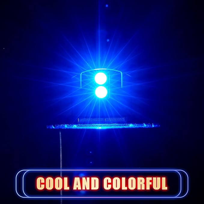 Frienda 6 Pieces Mini USB LED Light, Car LED Interior Lighting 5v Smart USB Atmosphere Light, Laptop Keyboard Office Decoration Night Lamp, Adjustable Brightness, 8 Colors
