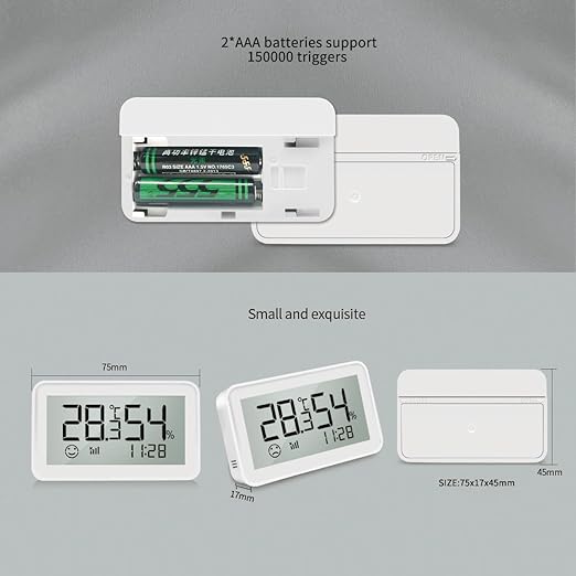 Osprey.life Smart Thermometer Hygrometer: Wi-Fi Enabled Room Temperature Monitor with APP Alerts, Linkable to Humidifiers and Temperature Regulation Devices, Simple Elegant Design, White