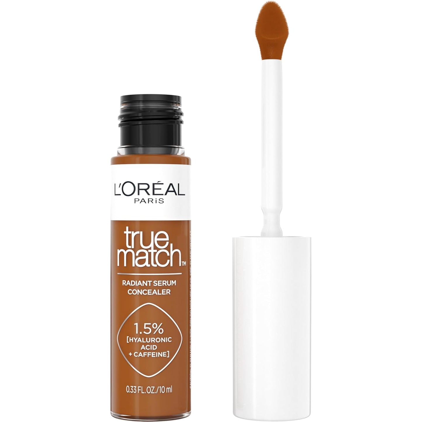 LâOréal Paris True Match Radiant Serum Concealer, Brightening Under Eye Concealer Make Up with 1.5% Hyaluronic Acid and Caffeine, N9, 0.33 Oz