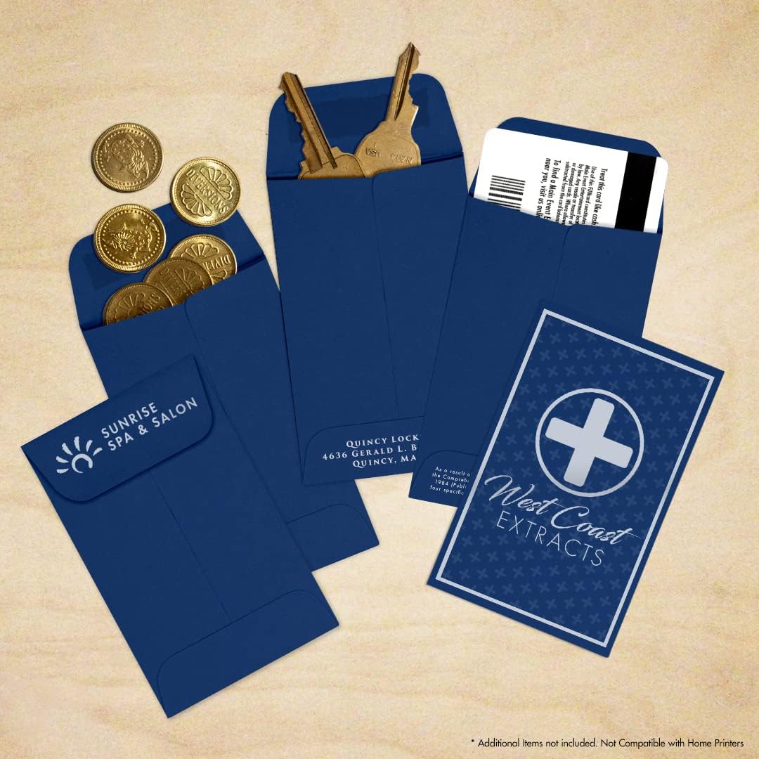 LUXPaper #1 Coin Envelopes | 2 1/4" x 3 1/2" | Navy Blue | 80lb. Text | 500 Qty