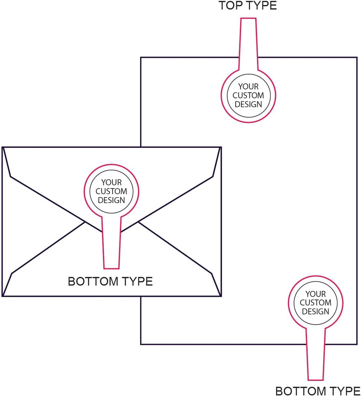 Custom Monogram Address Embosser - Personalized Round Seal with 50 Gold Seal Labels - Style EM024