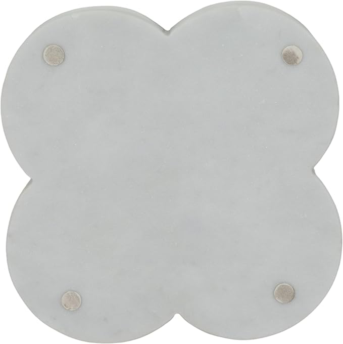 Decorative Marble Trinket Tray Dish for House Decor - Modern Home Decor Accents for Bedroom Dresser, Jewelry Holder, or Bathroom Vanity - Elegant Coffee Table Decor or Table Decoration - 1", White