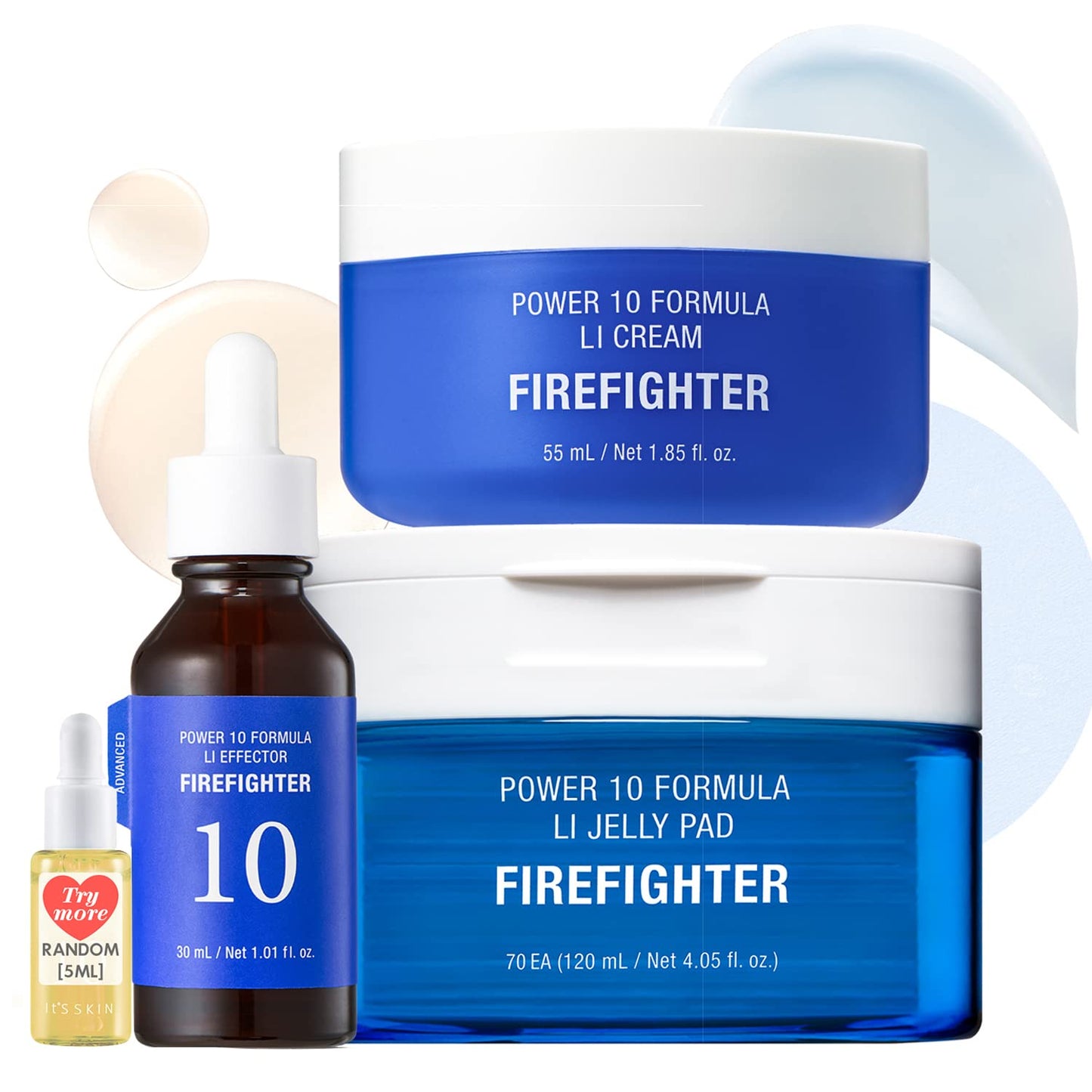 It'S SKIN LI Calming Skincare Set - Soothing Toner Pads, Ampoule Serum, Moisture Cream â Redness & Acne Relief with Licorice Extract & Guaiazulene â for Clear Skin