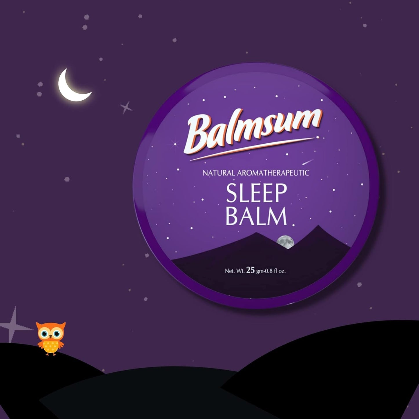 Natural Sleep Balm 100% Natural Scented Relaxing Balm for Children and Adults, Calming Night Balm, Organic Sleep Balm-25gm-