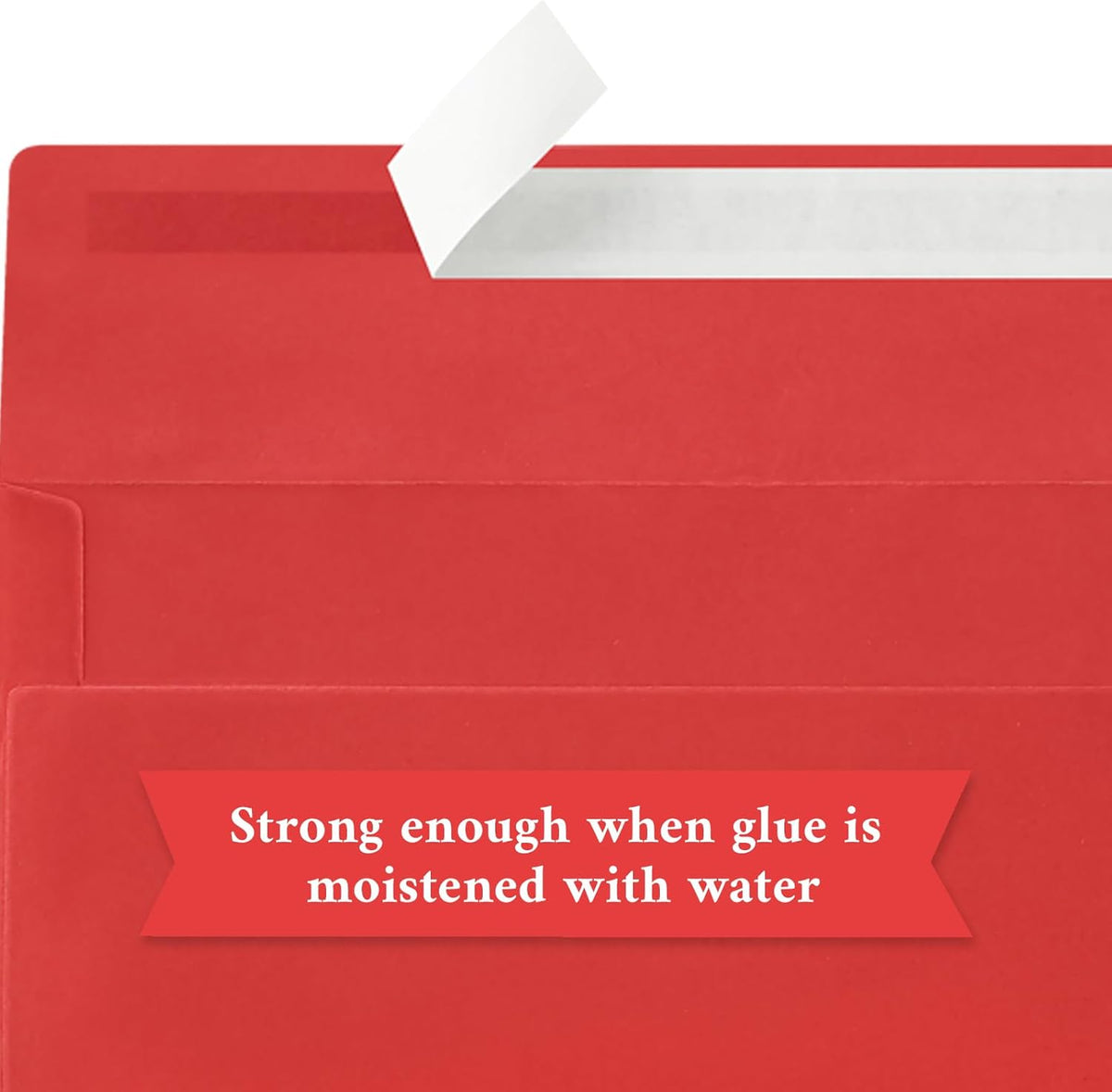 200 Pack #10 Business Envelopes, Red Standard Envelopes Self Seal, Letter Size Mailing Envelopes for Checks Letters Invoices Statements Christmas Birthday Graduation Wedding, 4 1/8 x 9 1/2 Inch