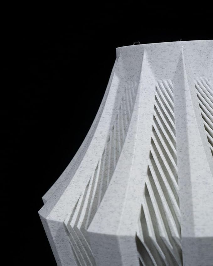 Aether Gray Vase – Modern Architectural Design | Eco-Friendly Home Decor (Primary color:Brown;)