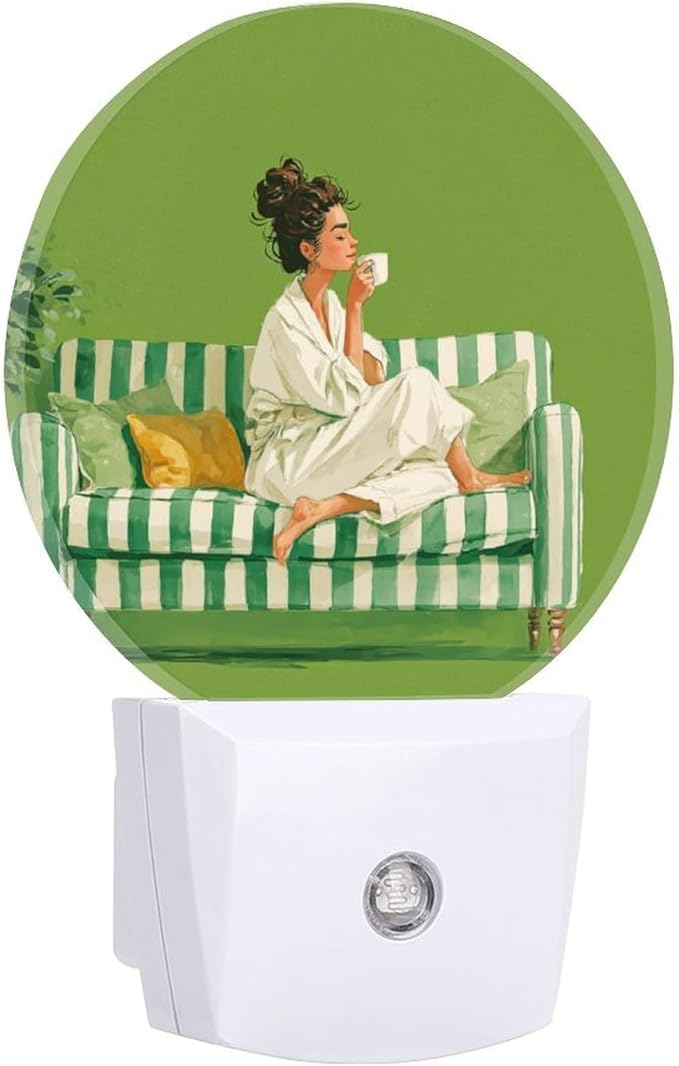 Night Lights Plug Into Wall, Elegant Interior LED Smart Light Sensor Night Light Auto Dusk to Dawn for Hallway, Bedroom, Bathroom, Stairway