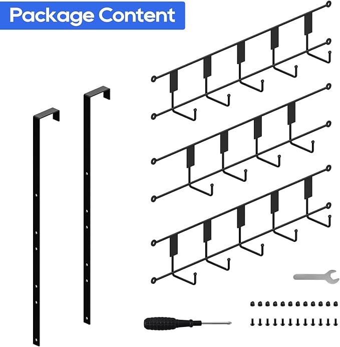 Over The Door Hooks for Hanging, 14 Hook Over Door Hanger and Towel Rack for Bathroom