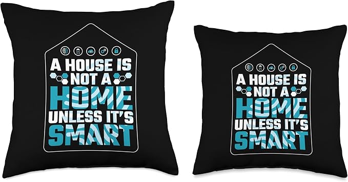Smart Home Home Automation Clothing Smart Home House Automation Throw Pillow, 16x16, Multicolor
