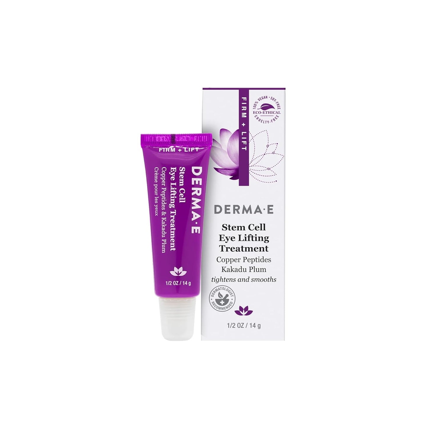 Derma E Stem Cell Lifting Eye Treatment â Multi Action Firming and Tightening Under Eye and Upper Eyelid Cream - Hydrating and Revitalizing Moisturizer, 0.5oz