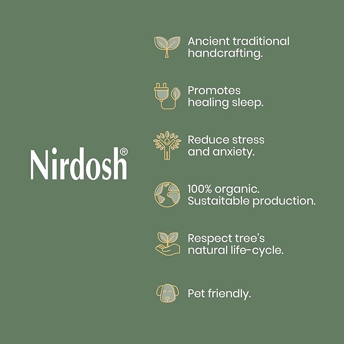 NIRDOSH Palo Santo Incense Sticks Sahumito 100% Natural - 100 Wood Sticks 1,96in - Innovation Organic Incense for Sublimation - Negative Energy Cleansing - Original Palo Santo Wood Bursera Graveolens