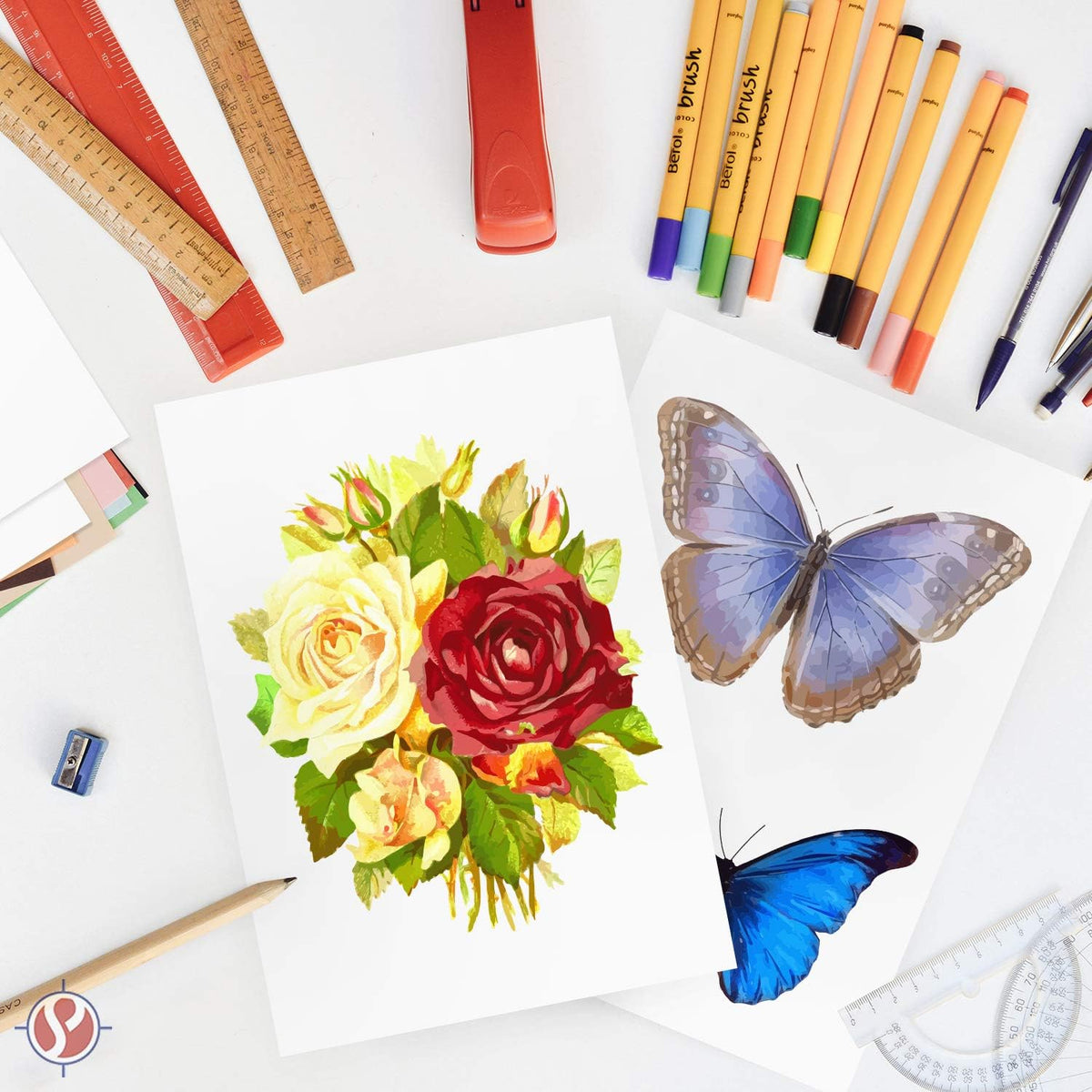 A5 Premium White Cardstock | For Copy, Printing, Writing | 5.83" x 8.27" inches (148 x 210 mm - Half of A4) | Full ream of 100 Sheets | 80lb
