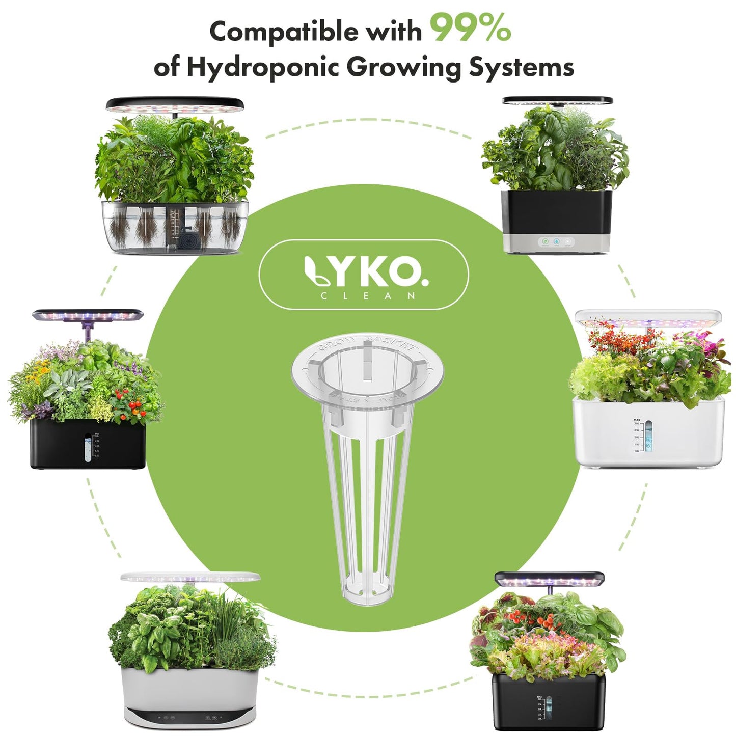 LYKOCLEAN Fruit Seed Kit for AeroGarden, iDOO Hydroponics Growing System Indoor Gardening, 7-Pod, Red Strawberry, Golden Cherry Tomato, Green Pepper, Cucumber, Dwarf Pea, Ruby QueenBeet, 350+ Seeds
