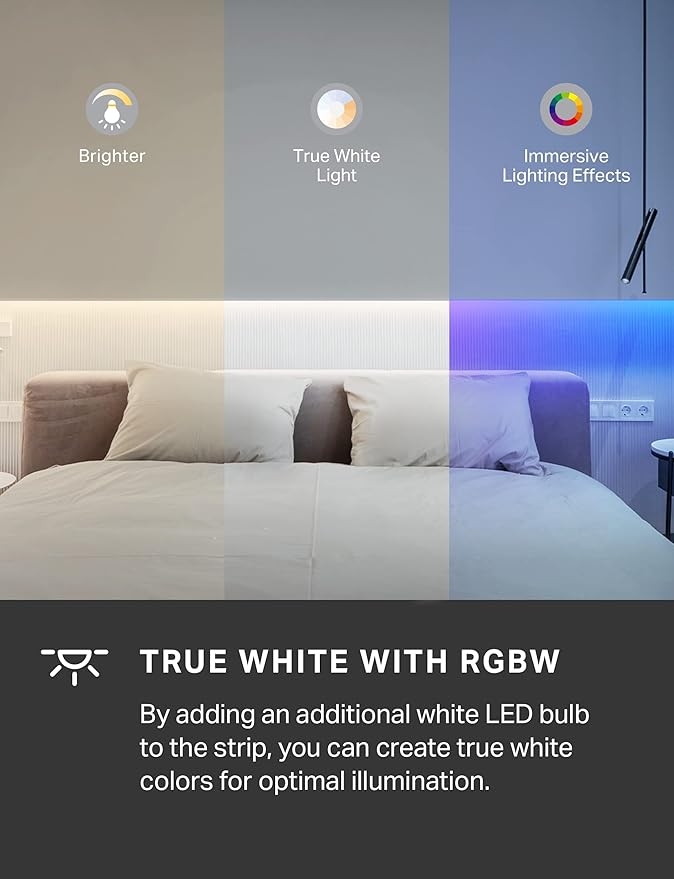 Tapo TP-Link RGBWIC Smart LED Light Strip 16.4Ft, 1000 Lumens, 16M Dimmable Colors, 50 Color Zones, Works w/Apple HomeKit/Alexa/Google Home, Sync-to-Sound, IP44 PU Coating, Trimmable L930-5