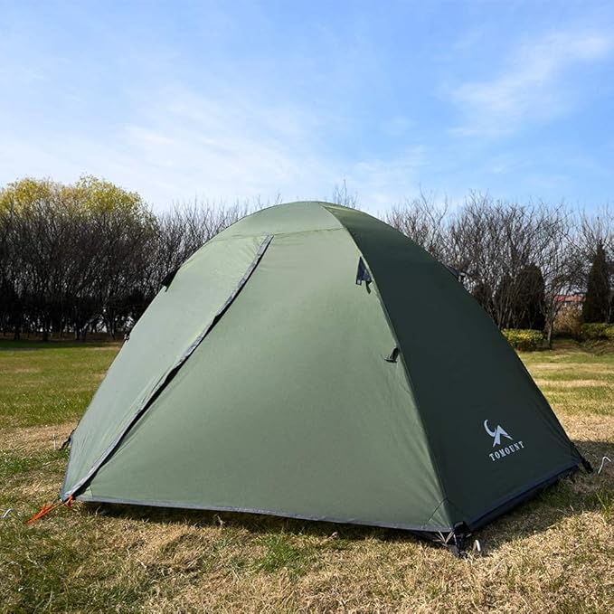 MC TOMOUNT Backpacking Tent 1-2 Person Waterproof Lightweight Double Layer Free-Standing Aluminum Pole for Outdoor Camping Hiking 4 Season